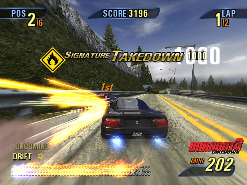 Burnout 3 Takedown PLAYSTATION 2 PS2 driving racing crash cars