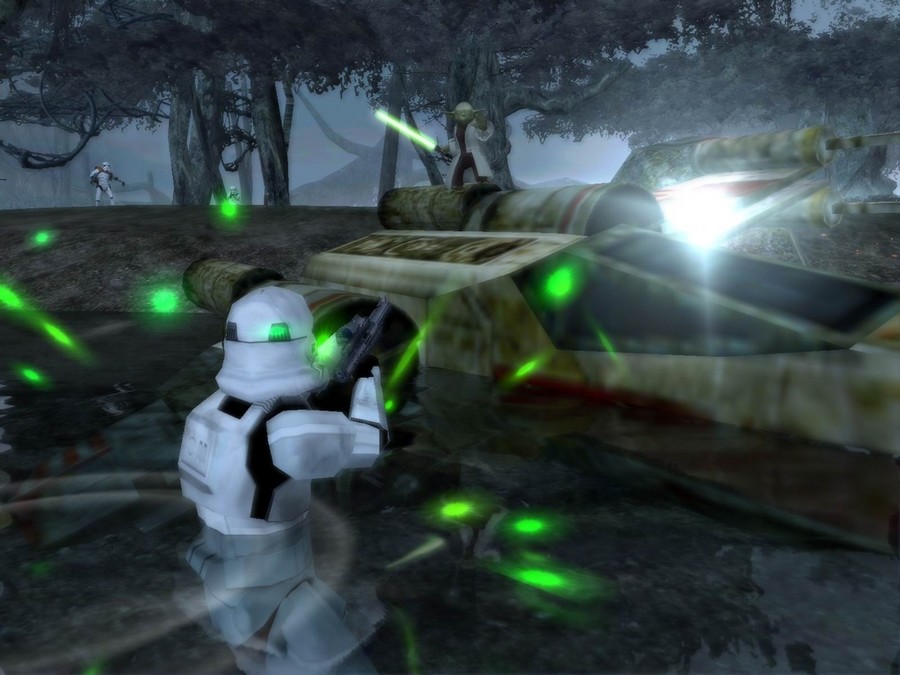 The original Star Wars Battlefront (SWB) was the a traditional FPS title 